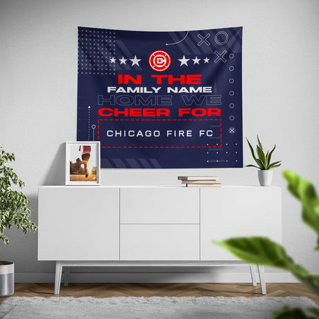 Pixsona Chicago Fire FC Cheer Tapestry | Personalized | Custom