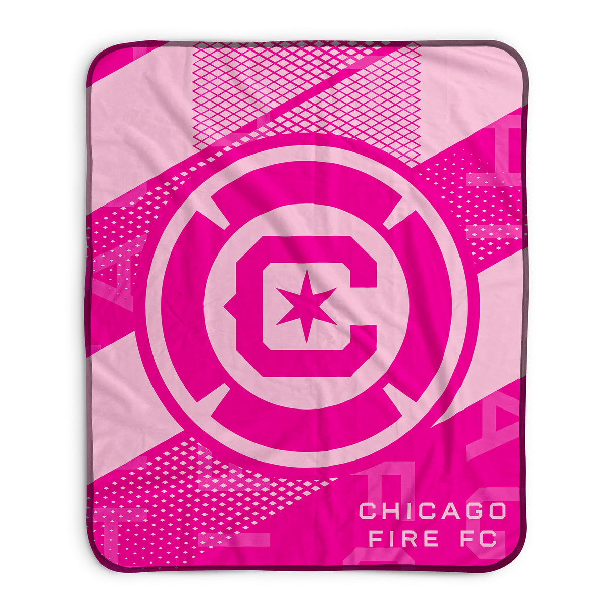 Pixsona Chicago Fire FC Pink Motion Pixel Fleece Blanket