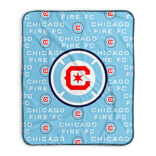 Pixsona Chicago Fire FC Repeat Pixel Fleece Blanket