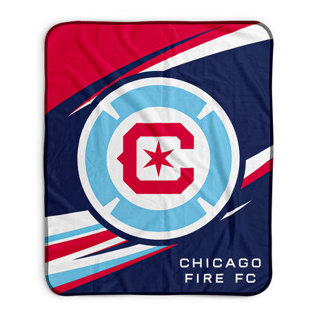 Pixsona Chicago Fire FC Velocity Pixel Fleece Blanket