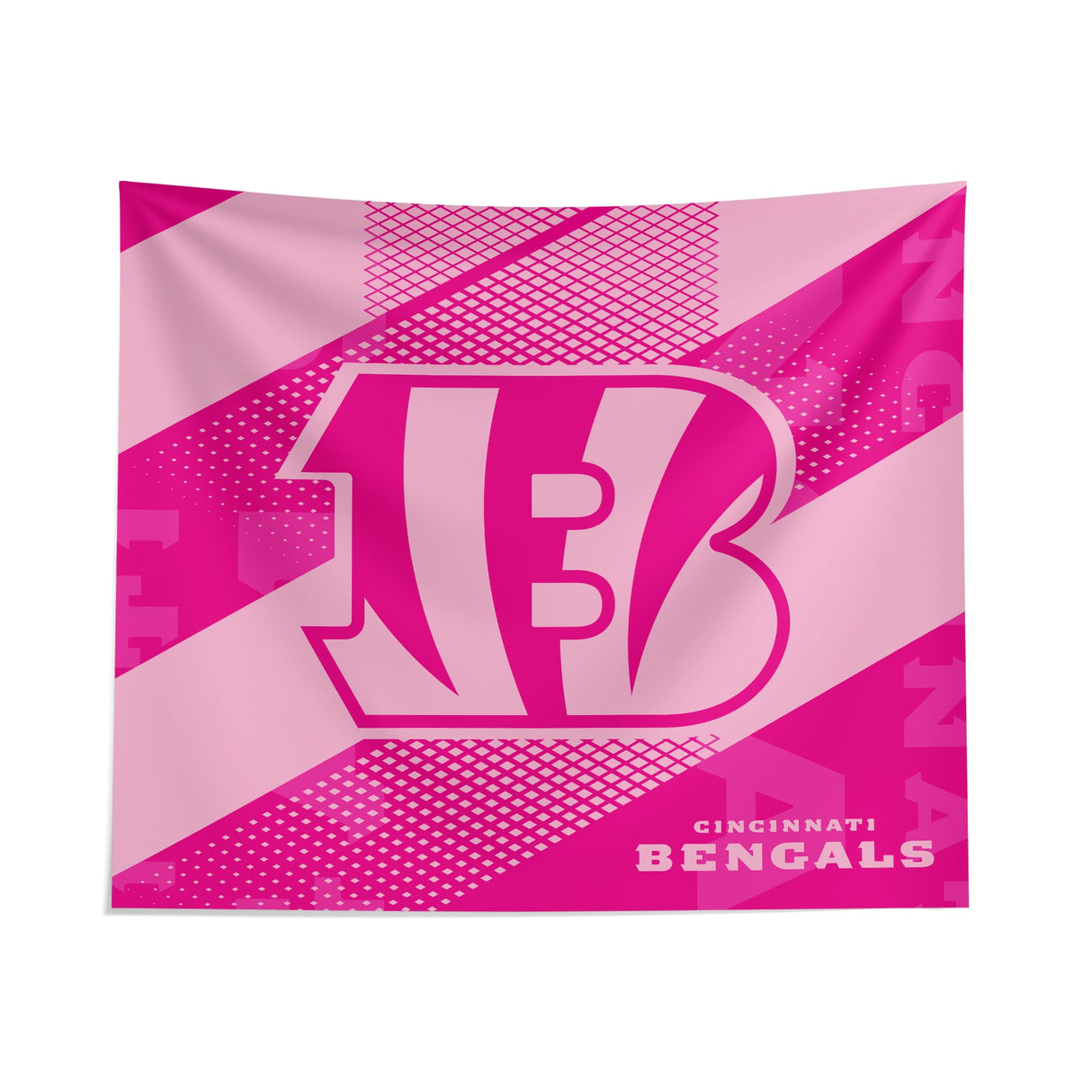 Pixsona Cincinnati Bengals Pink Motion Tapestry