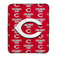 Pixsona Cincinnati Reds Repeat Pixel Fleece Blanket