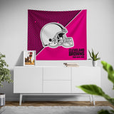 Pixsona Cleveland Browns Pink Implosion Tapestry | Personalized | Custom