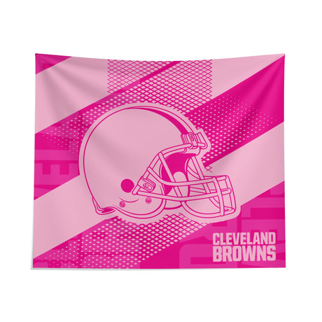 Pixsona Cleveland Browns Pink Motion Tapestry