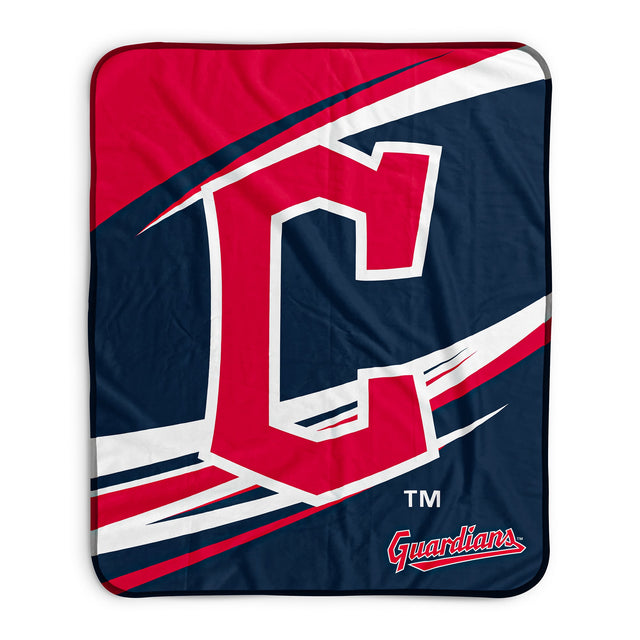 Pixsona Cleveland Guardians Velocity Pixel Fleece Blanket