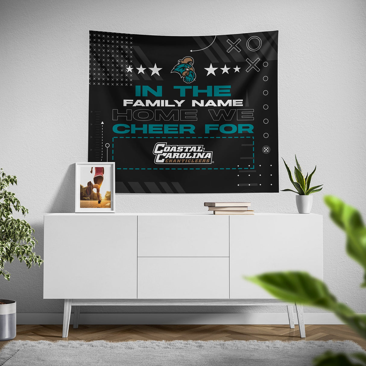 Pixsona Coastal Carolina Chanticleers Cheer Tapestry | Personalized | Custom