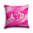 Pixsona Colorado Buffaloes Pink Motion Throw Pillow