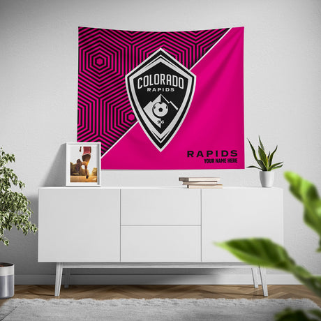 Pixsona Colorado Rapids Pink Implosion Tapestry | Personalized | Custom