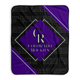 Pixsona Colorado Rockies Boxed Pixel Fleece Blanket