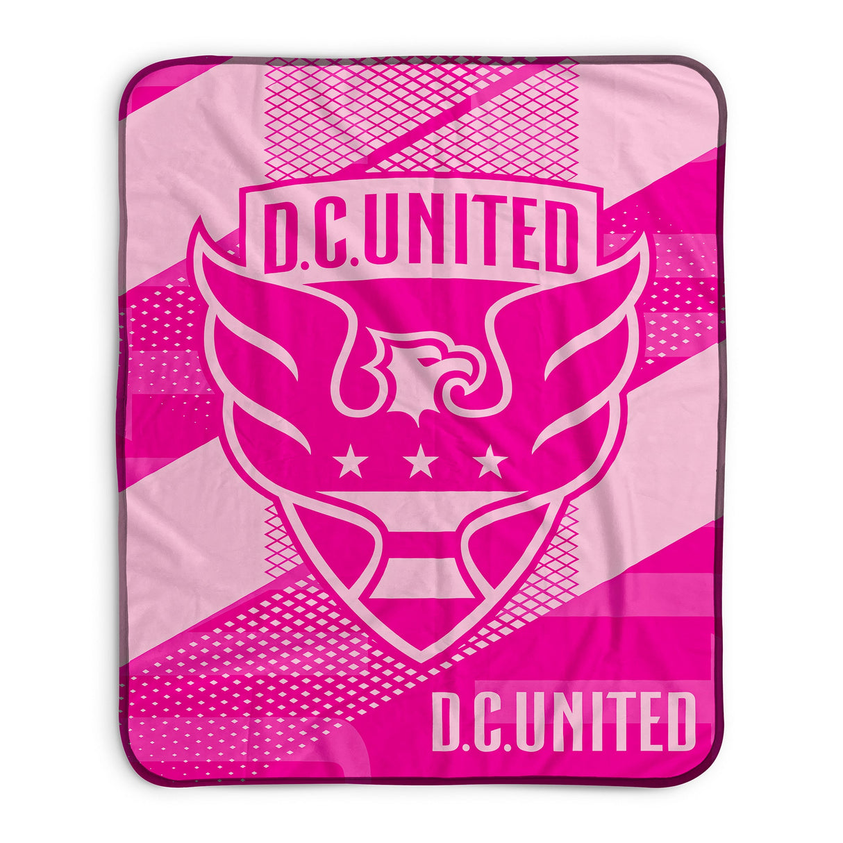 Pixsona D.C. United Pink Motion Pixel Fleece Blanket