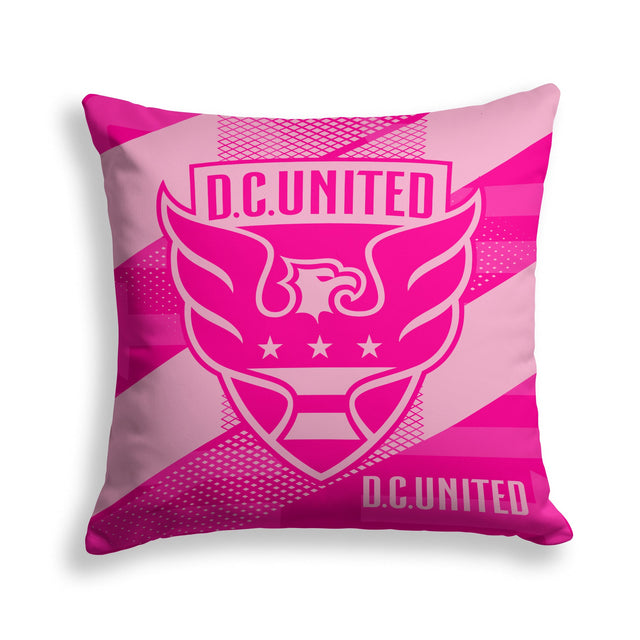 Pixsona D.C. United Pink Motion Throw Pillow