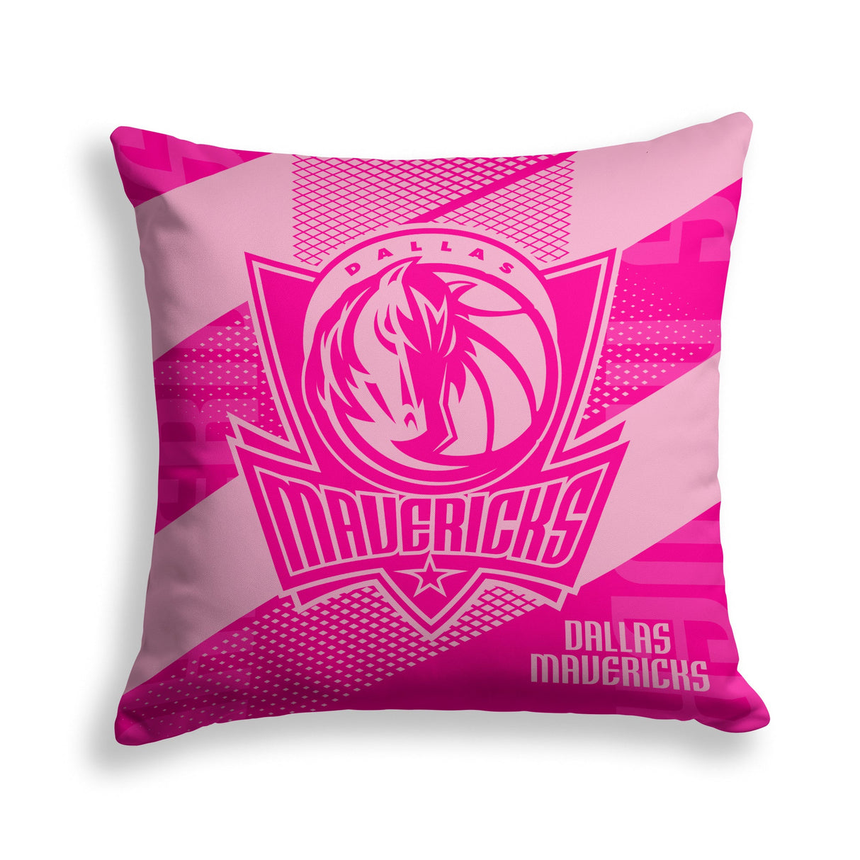 Pixsona Dallas Mavericks Pink Motion Throw Pillow