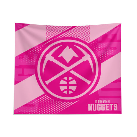 Pixsona Denver Nuggets Pink Motion Tapestry