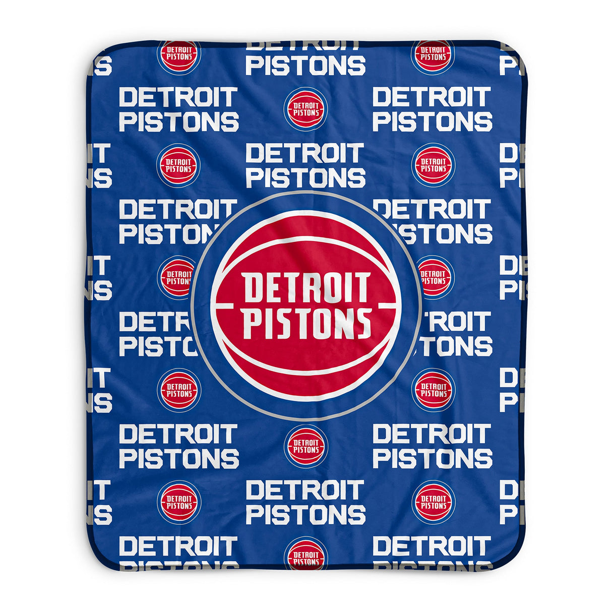 Pixsona Detroit Pistons Repeat Pixel Fleece Blanket