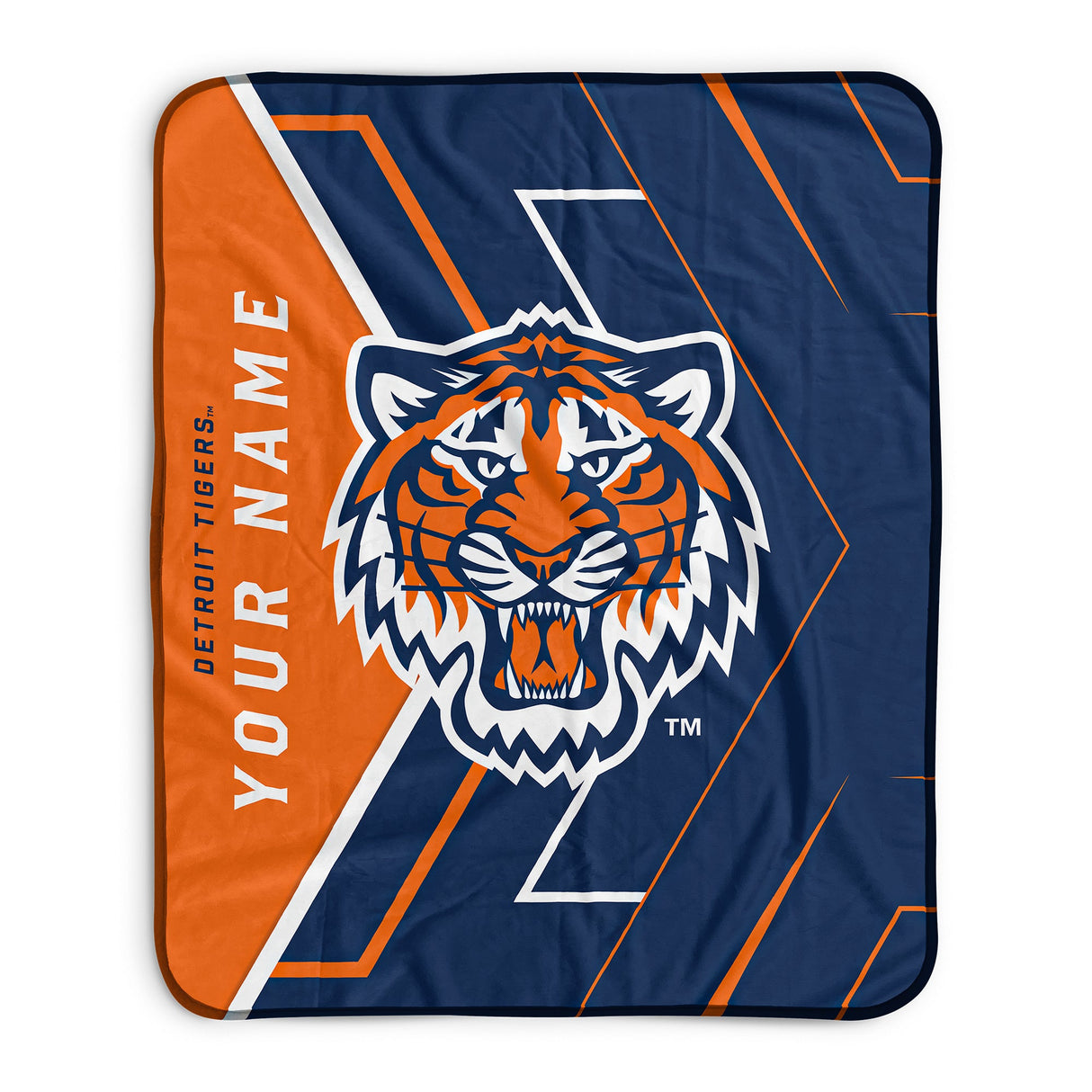 Pixsona Detroit Tigers Glow Pixel Fleece Blanket | Personalized | Custom