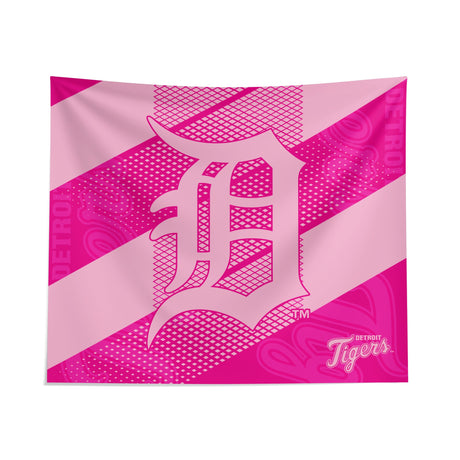 Pixsona Detroit Tigers Pink Motion Tapestry