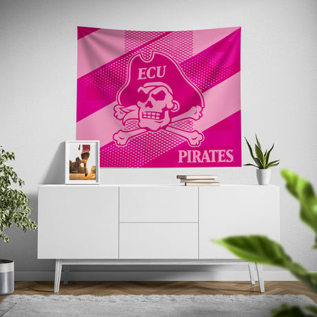 Pixsona East Carolina Pirates Pink Motion Tapestry