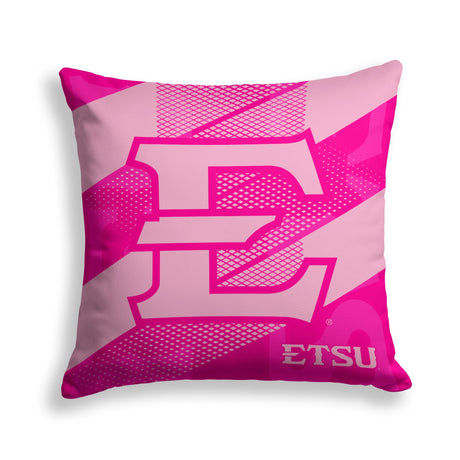 Pixsona East Tennessee Buccaneers Pink Motion Throw Pillow