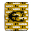 Pixsona Emporia State Hornets Repeat Pixel Fleece Blanket