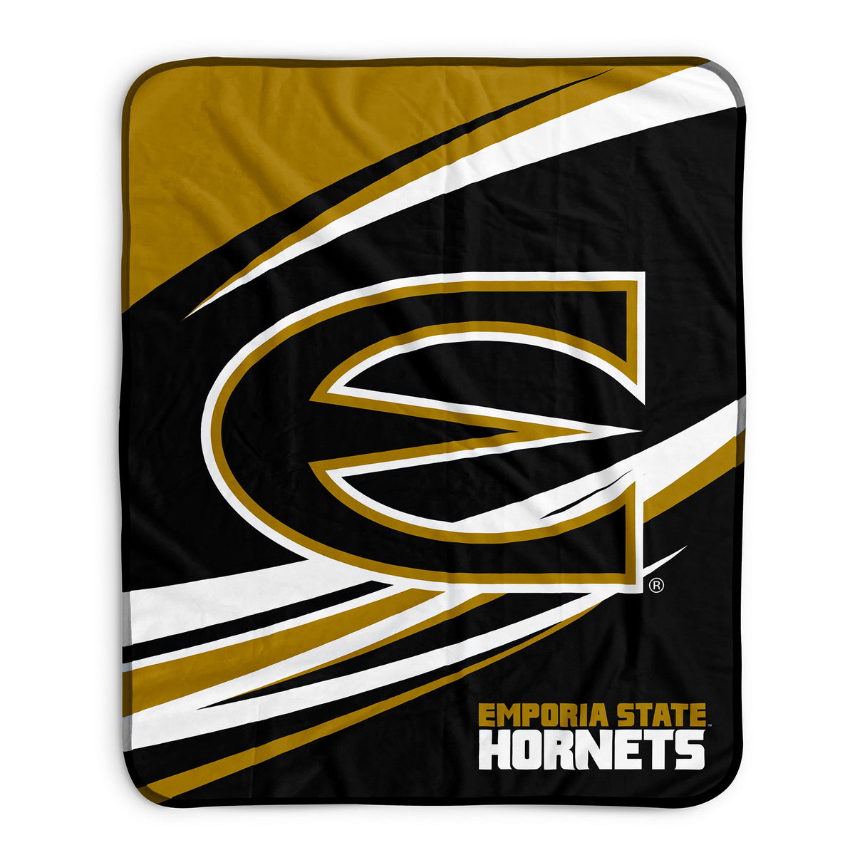 Pixsona Emporia State Hornets Velocity Pixel Fleece Blanket