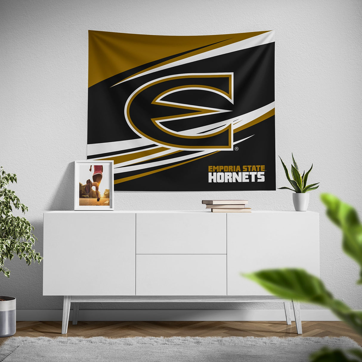 Pixsona Emporia State Hornets Velocity Tapestry