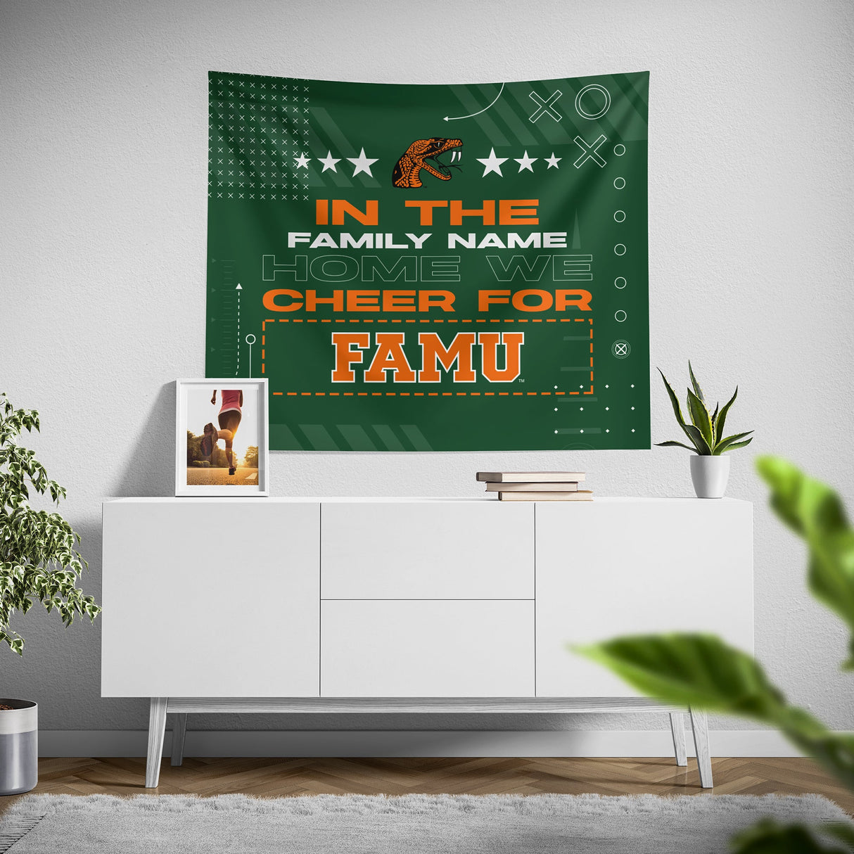 Pixsona FAMU Rattlers Cheer Tapestry | Personalized | Custom