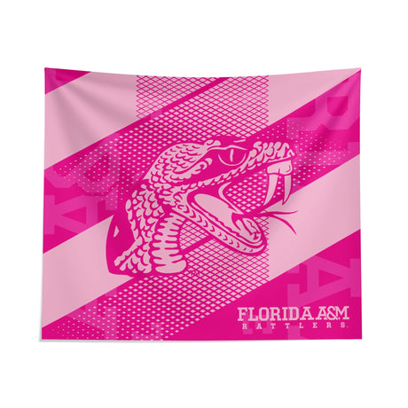 Pixsona FAMU Rattlers Pink Motion Tapestry