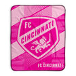 Pixsona FC Cincinnati Pink Motion Pixel Fleece Blanket