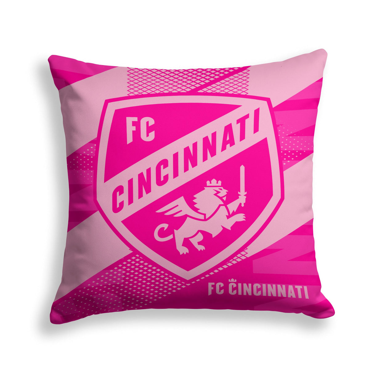 Pixsona FC Cincinnati Pink Motion Throw Pillow