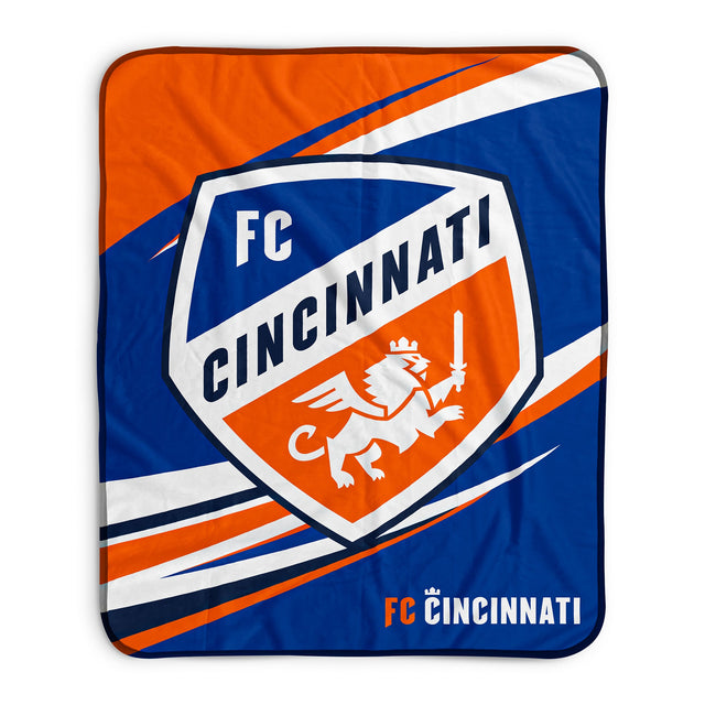 Pixsona FC Cincinnati Velocity Pixel Fleece Blanket