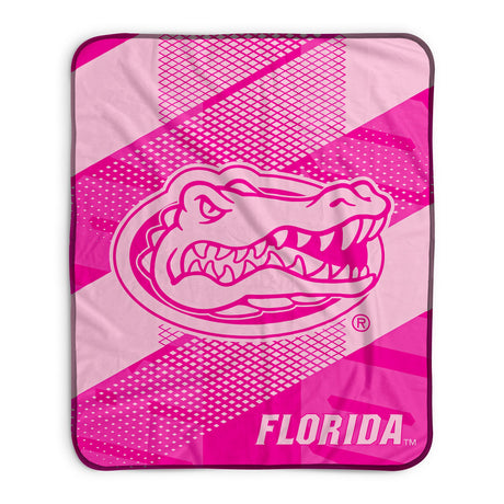 Pixsona Florida Gators Pink Motion Pixel Fleece Blanket