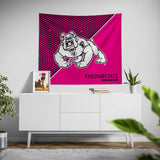 Pixsona Fresno State Bulldogs Pink Implosion Tapestry | Personalized | Custom