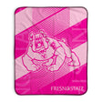 Pixsona Fresno State Bulldogs Pink Motion Pixel Fleece Blanket