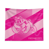 Pixsona Fresno State Bulldogs Pink Motion Tapestry