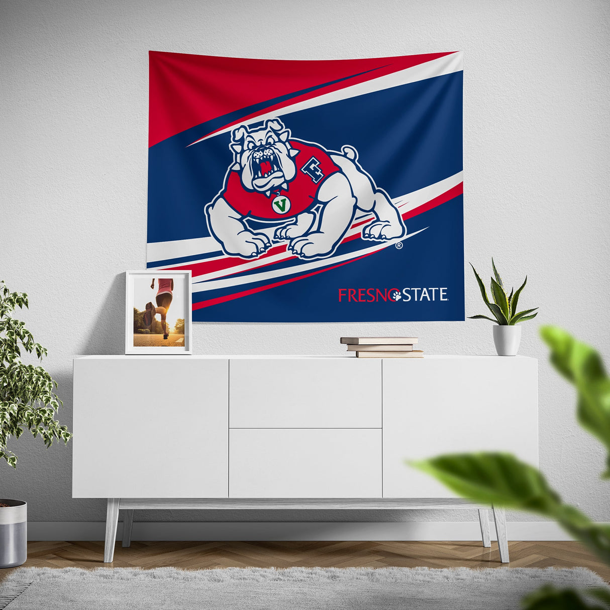 Pixsona Fresno State Bulldogs Velocity Tapestry