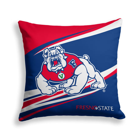 Pixsona Fresno State Bulldogs Velocity Throw Pillow