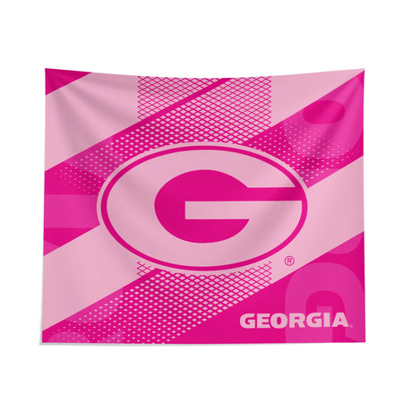 Pixsona Georgia Bulldogs Pink Motion Tapestry