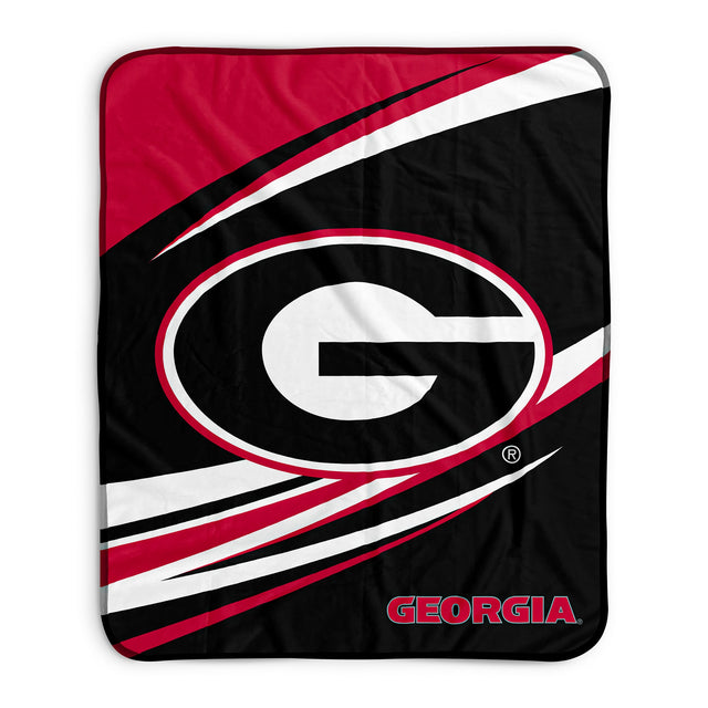 Pixsona Georgia Bulldogs Velocity Pixel Fleece Blanket