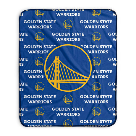 Pixsona Golden State Warriors Repeat Pixel Fleece Blanket