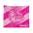 Pixsona Gonzaga Bulldogs Pink Motion Tapestry