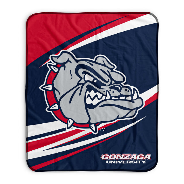 Pixsona Gonzaga Bulldogs Velocity Pixel Fleece Blanket