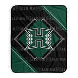 Pixsona Hawaii Rainbow Warriors Boxed Pixel Fleece Blanket