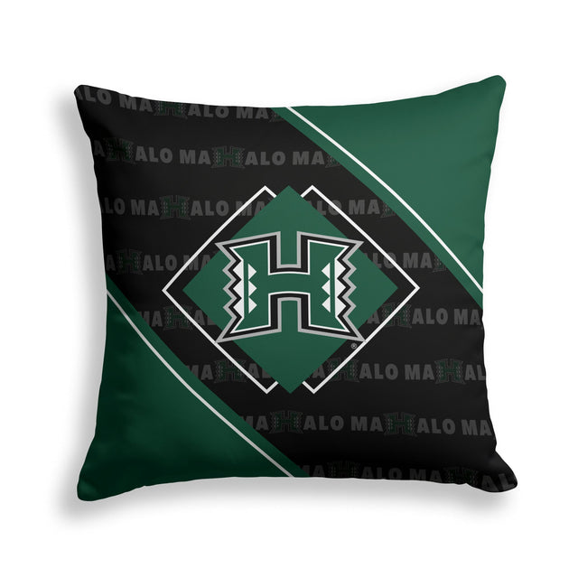 Pixsona Hawaii Rainbow Warriors Boxed Throw Pillow