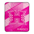 Pixsona Hawaii Rainbow Warriors Pink Motion Pixel Fleece Blanket