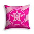 Pixsona Houston Astros Pink Motion Throw Pillow