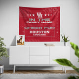 Pixsona Houston Cougars Cheer Tapestry | Personalized | Custom