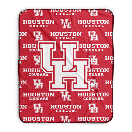 Pixsona Houston Cougars Repeat Pixel Fleece Blanket