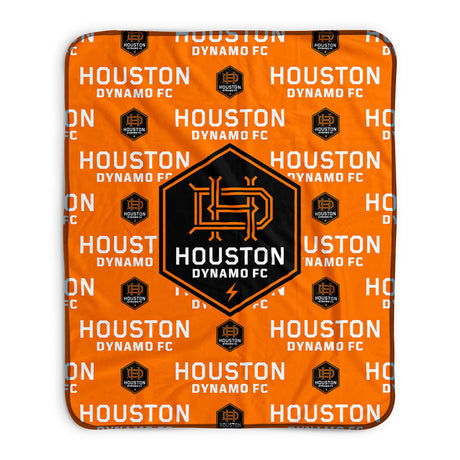 Pixsona Houston Dynamo Repeat Pixel Fleece Blanket