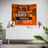 Pixsona Houston Dynamo Skyline Tapestry | Personalized | Custom