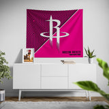 Pixsona Houston Rockets Pink Implosion Tapestry | Personalized | Custom